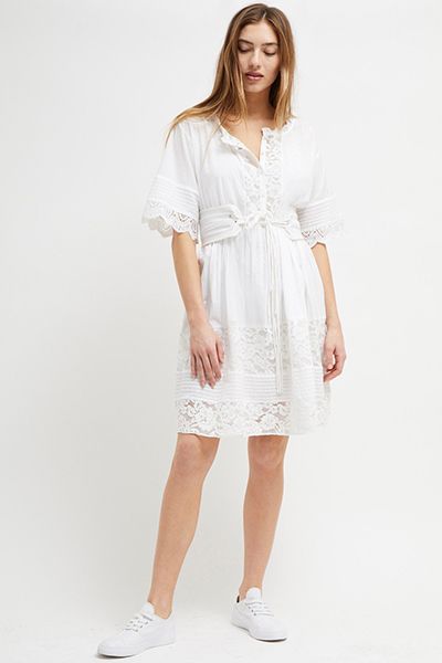 Clemathe Embroidered Lace Dress from French Connection