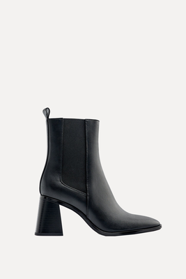 Geometric Heeled Ankle Boots  from Zara