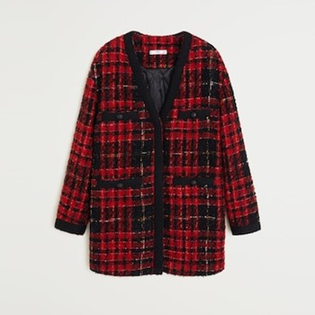 Pocket Tweed Jacket from Mango