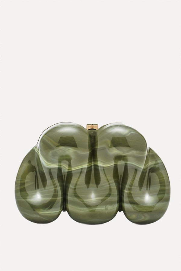 Squiggle Acrylic Clutch from Cult Gaia
