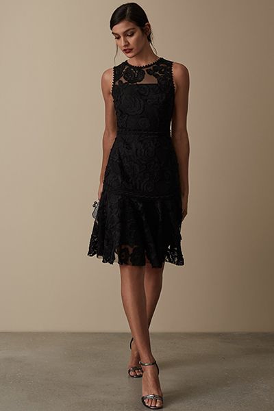 Adia Lace Asymmetric Hem Dress