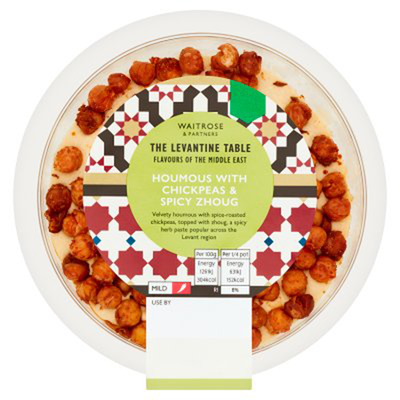 Levantine Table Houmous with Chickpeas & Zhoug from Waitrose
