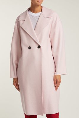 Dropped-Shoulder Pressed-Wool Coat from Harris Wharf London