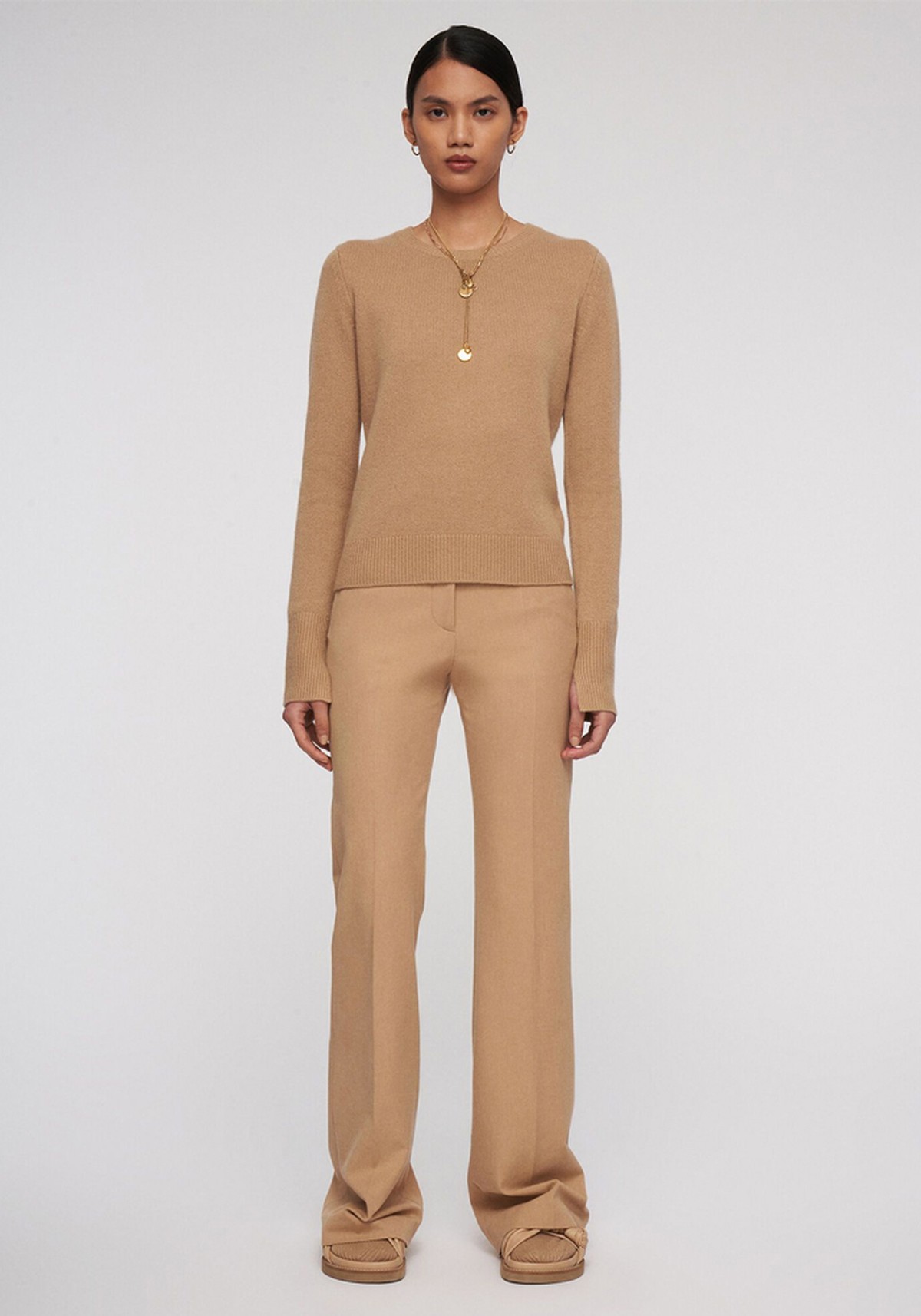 Melange Gabardine Stretch Tafira Trousers