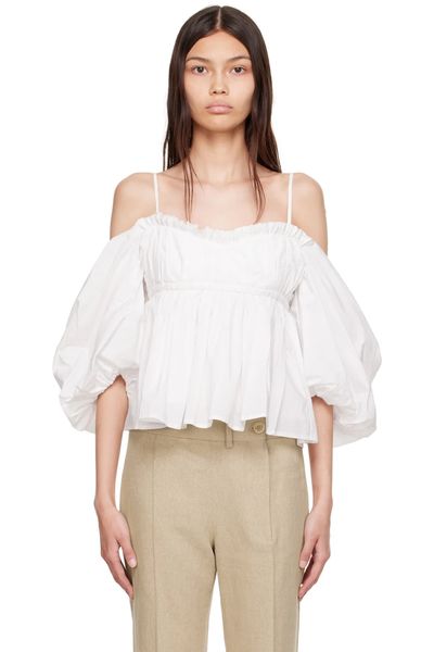 White Boston Strap Blouse