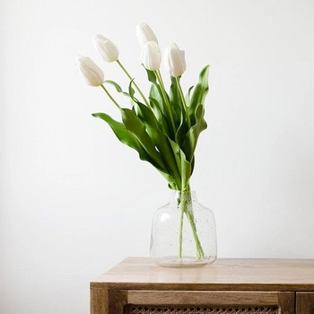 White Tulip Bunch