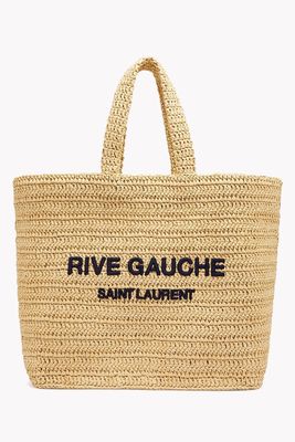 Rive Gauche Raffia Tote from Saint Laurent