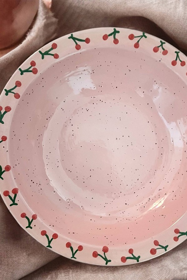 The Hand-Painted Cherry Bowl from Caitlin Rounds Antiques