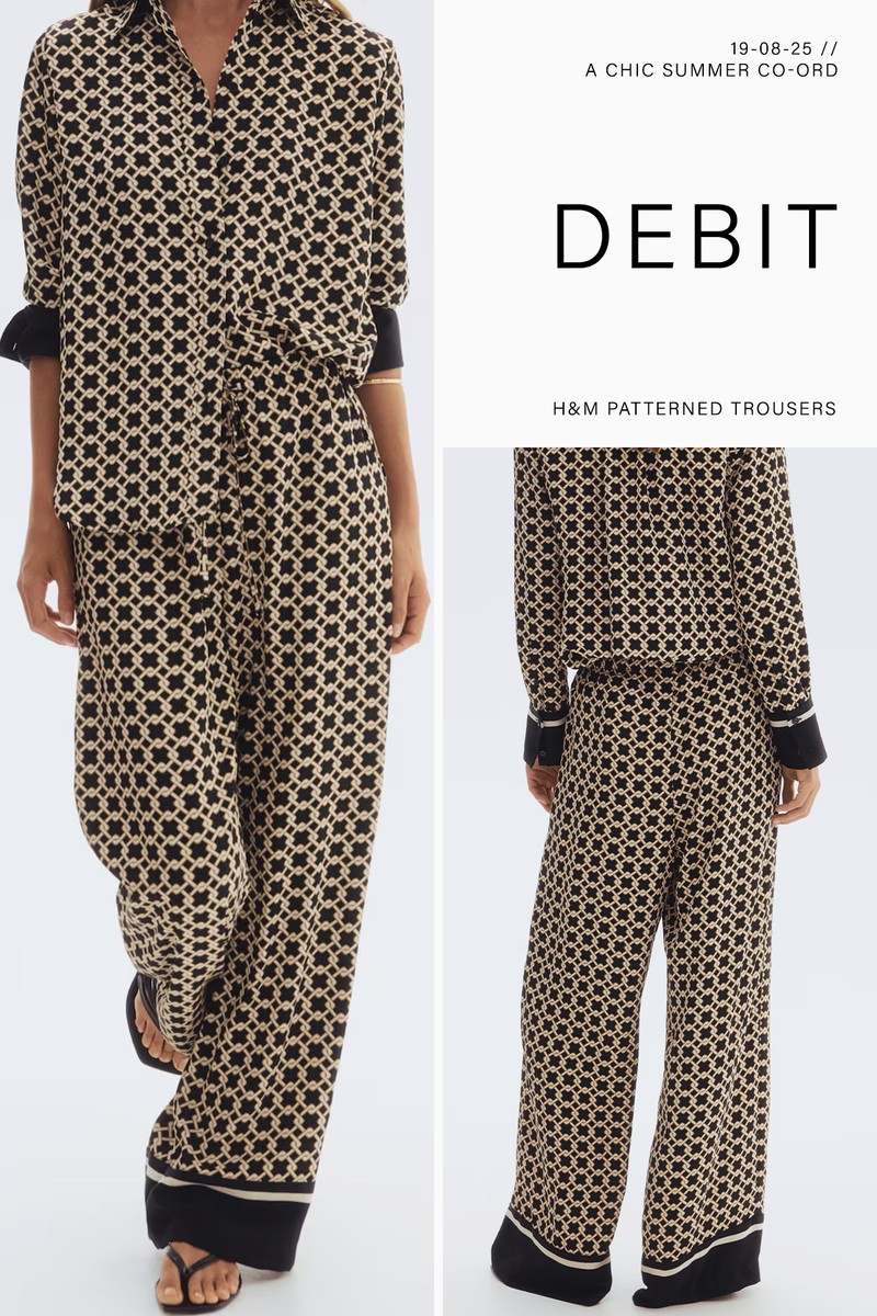 Patterned Drawstring Trousers from H&M