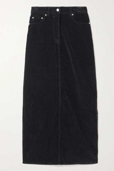 Organic Cotton-Blend Corduroy Maxi Skirt from Ganni