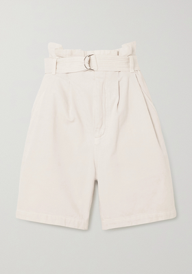 Kora Belted Organic Cotton-Twill Shorts from Citizens Of Humanity