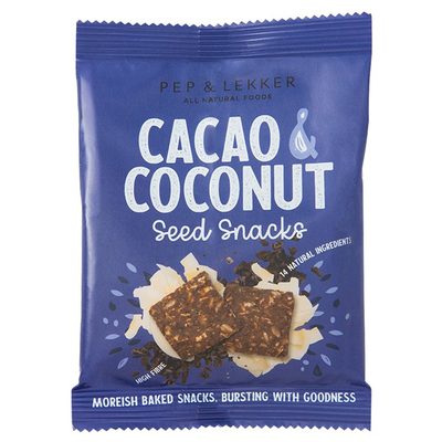 Seed Snacks Cacao & Coconut from Pep & Lekker 