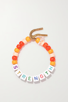 Strength Lurex and bead bracelet from Lauren Rubinski