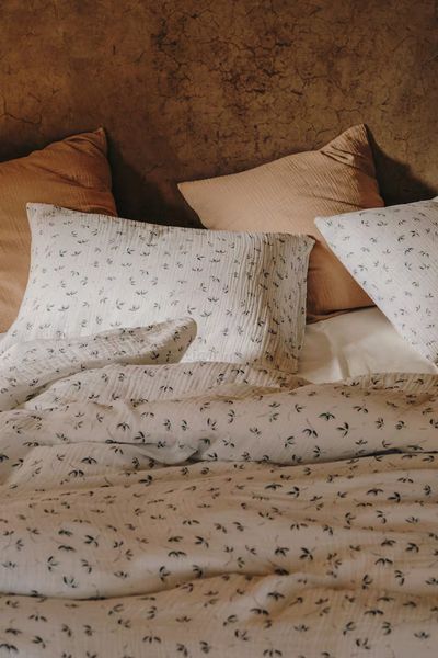 Flower Print Gauze Pillowcases, £35.99 | Mango
