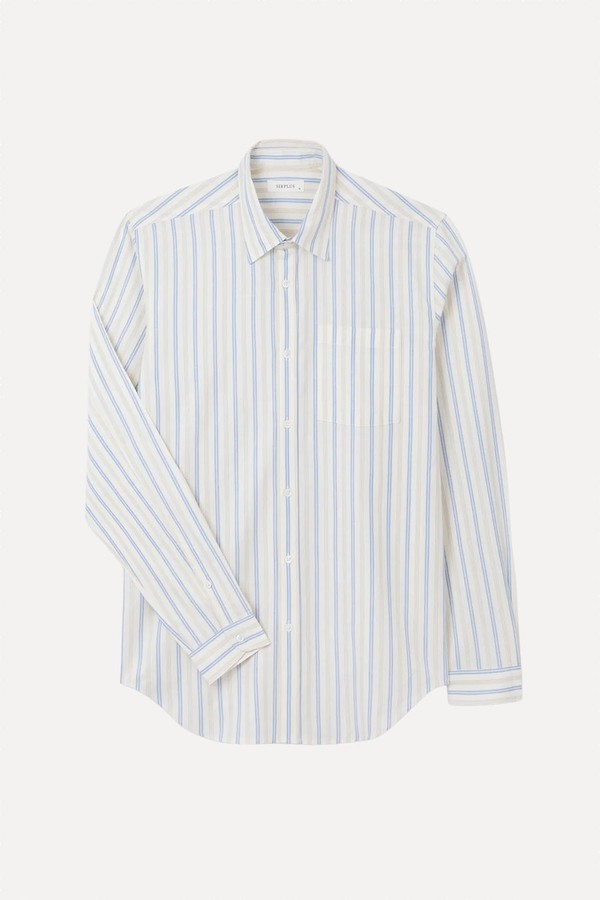 Cotton Linen Stripe Shirt from Sirplus