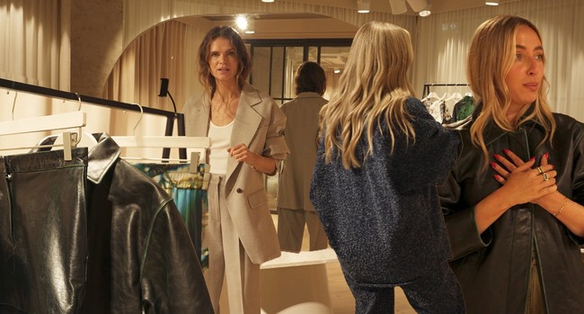 Spring Fashion Try-On At The H&M Showroom 