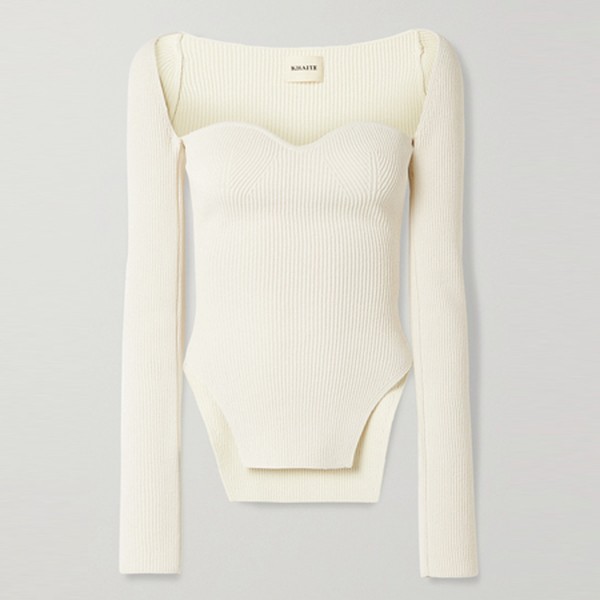 Maddy Ribbed-Knit Sweater from Khaite