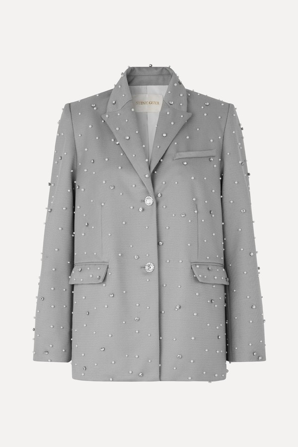 Maia Crystal-Embellished Blazer