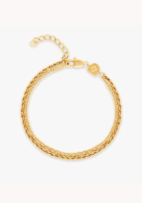Duo Chain Bracelet In Gold