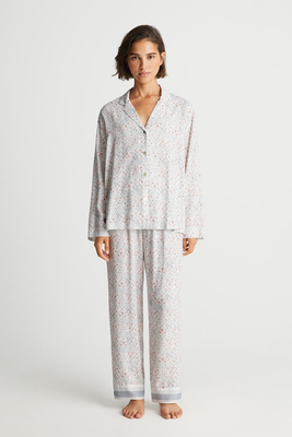 Floral Print Long-Sleeved Shirt from Oysho