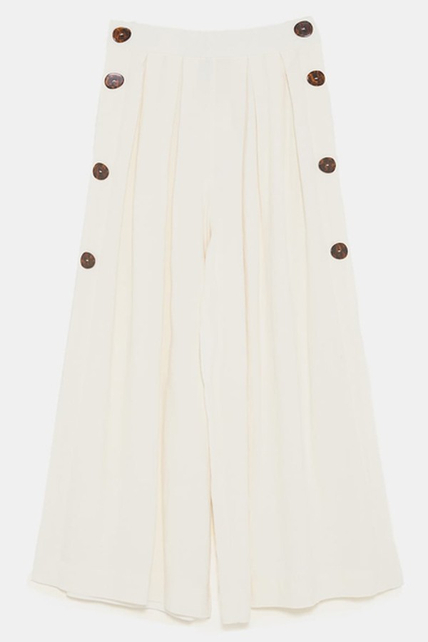 Buttoned Culottes from Zara