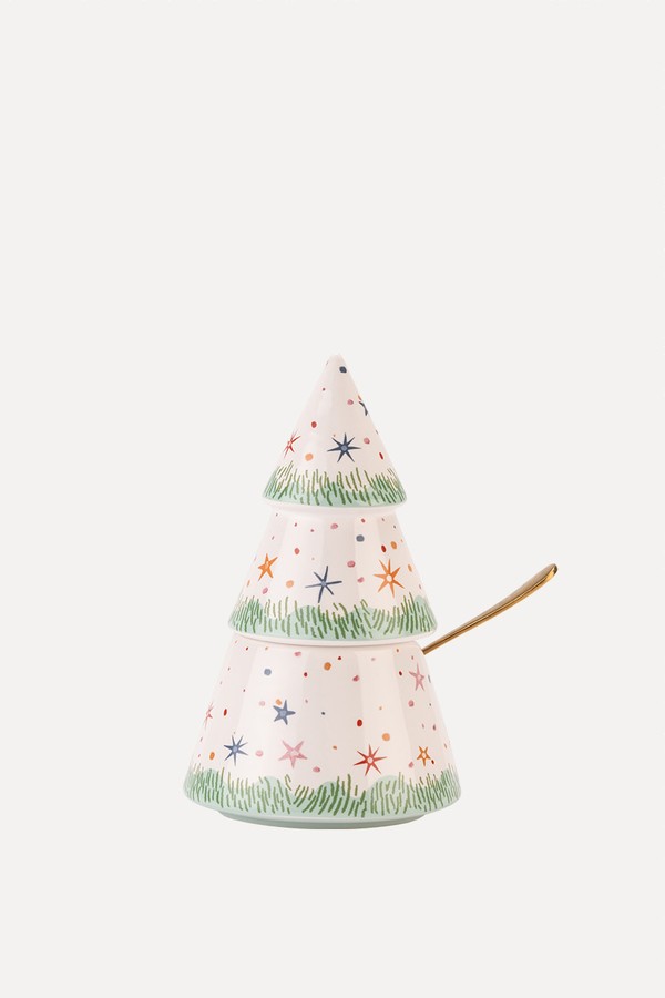 Christmas Tree Condiment Pot