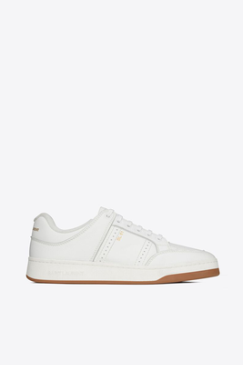 Low-Top Sneakers In Grained Leather from Yves Saint Laurent
