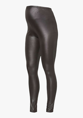 Leather Look Maternity Leggings from Mamalicious