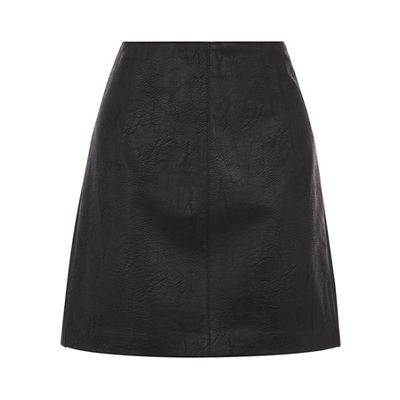 Black Leather Skirt from Oasis
