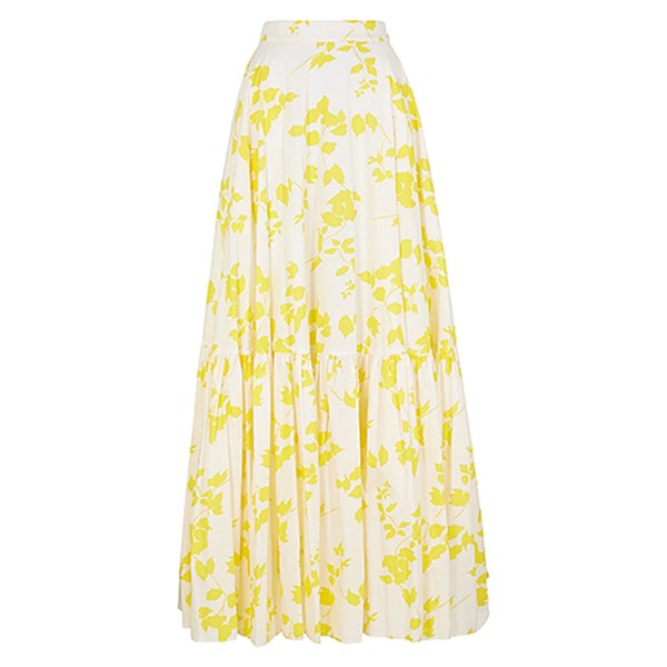 Floral Print Cotton Maxi Skirt from Plan C