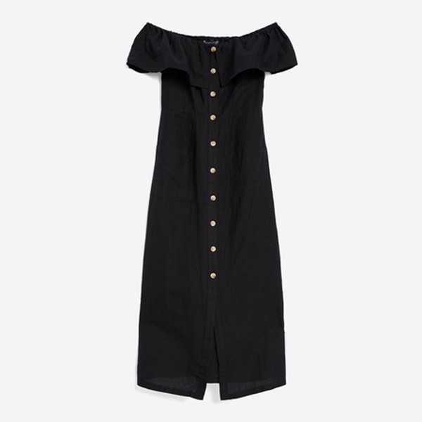 Linen Bardot Mini Dress from Topshop