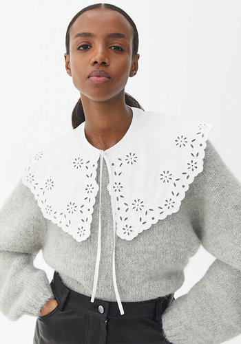 Embroidered Poplin Collar from Arket