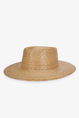 Palma Wide Brim Palm Leaf Boater Hat from Lack Of Colour
