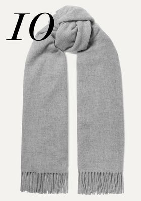 Fringed Mélange Wool Scarf from Acne Studios