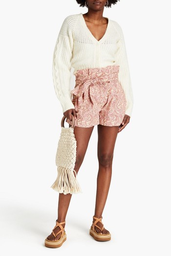 Ricardo Belted Printed Cotton Shorts, £94 | Vanessa Bruno