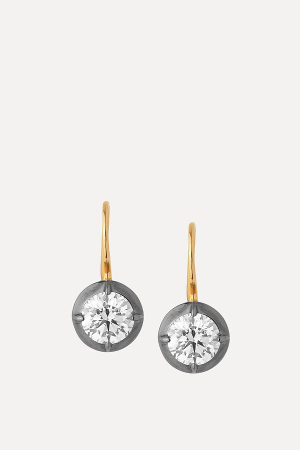 14K Lucien Latchback Earrings In Lab Diamonds from Dorsey 