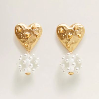 Heart-Shape Earrings from Mango