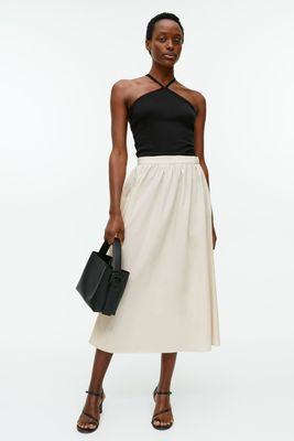 Textured Linen Blend Skirt from ARKET