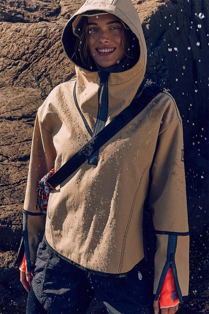 Moon Magic Reflective Rain Pullover from Free People