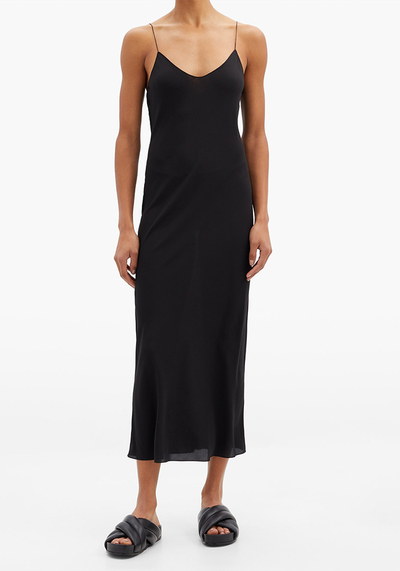 Thin-Strap Silk Crepe De Chine Slip Dress from Raey