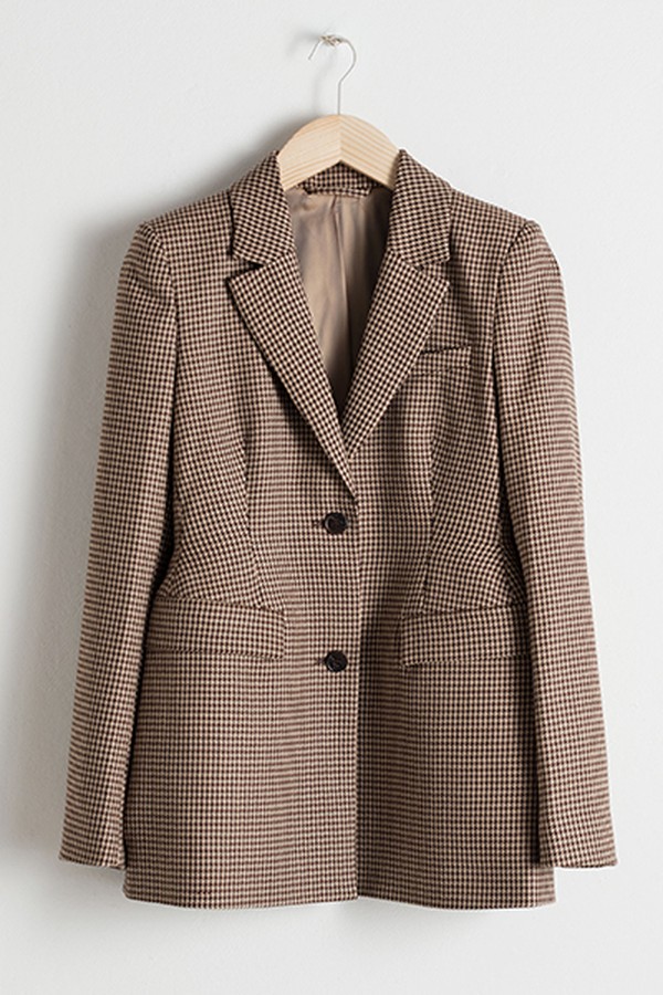 Hourglass Houndstooth Blazer from & Other Stories