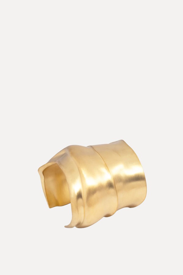 Foreshore Satin Gold Plated Cuff from completedworks 