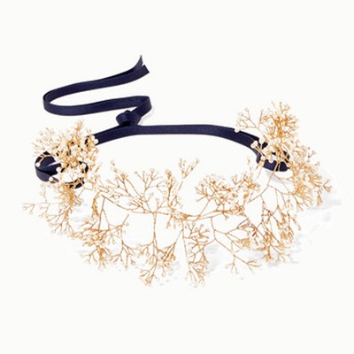 Baby’s Breath Gold-Tone Pearl Headband from 14/Quatorze