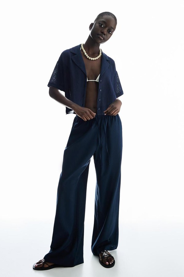 Rustic Shirt & Trousers Set from Bershka