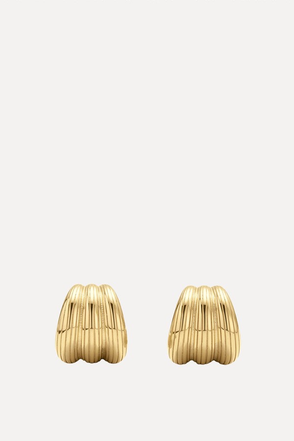 Ribbed Small Hoops from Miss Cecilia 