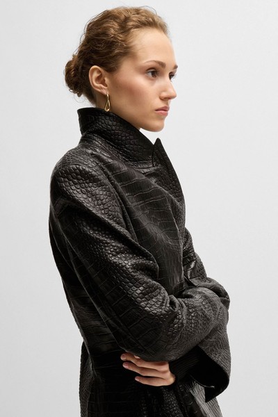 Wrap-Front Coat from Boss