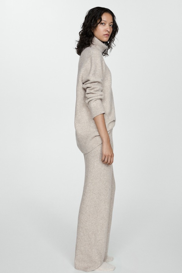 Straight Knitted Trousers from Mango