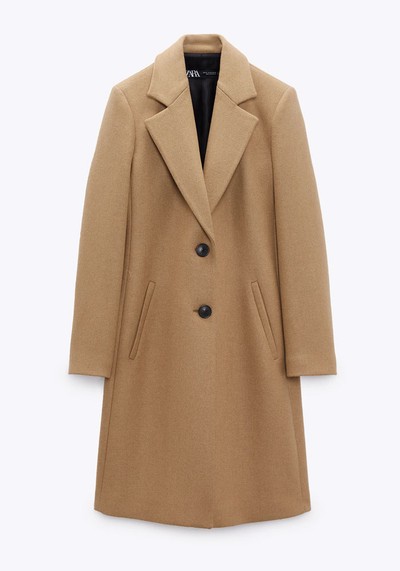 Masculine Wool Coat from Zara