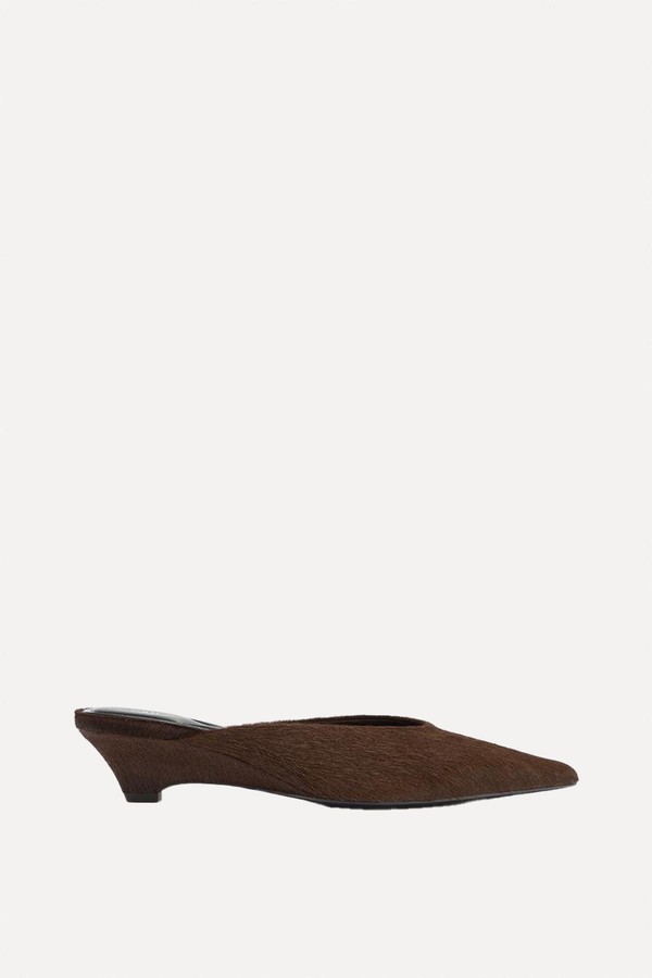 Sheepskin Wedge Mules