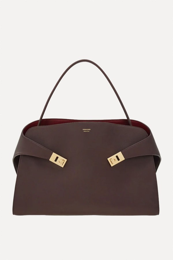 Hug Soft Bicolor Shoulder Bag from Ferragamo